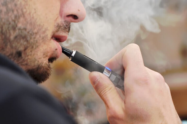 man vaping
