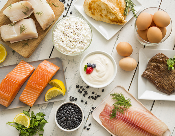 Vitamin B filled foods, salmon, eggs, fish