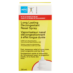 atoma long lasting decongestant nasal spray