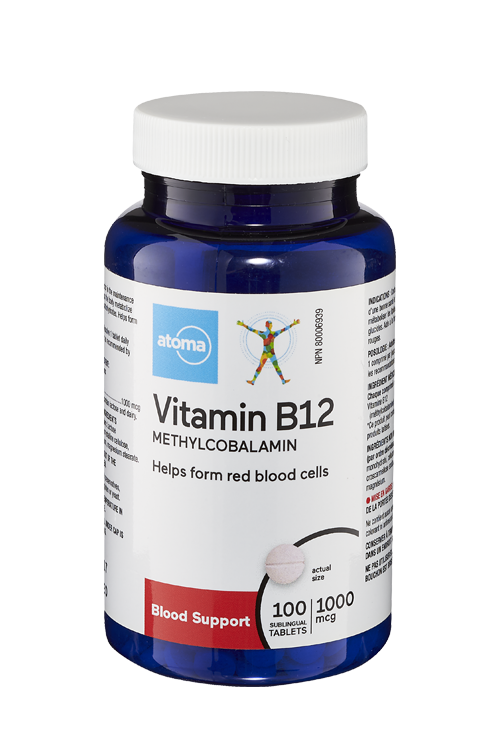 bottle of atoma vitamin B12