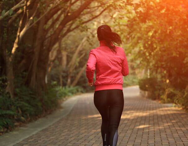 woman jogging