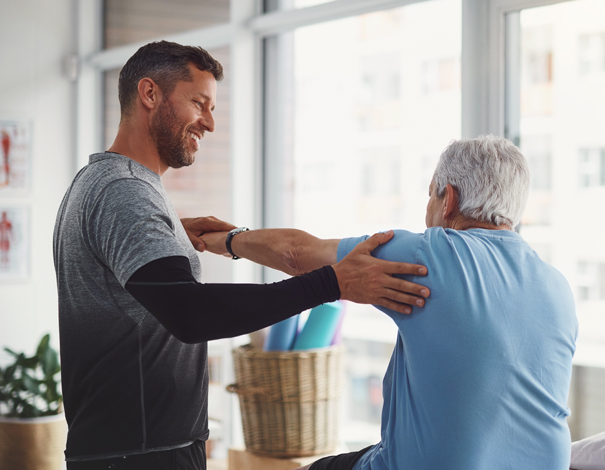 man with osteoporosis